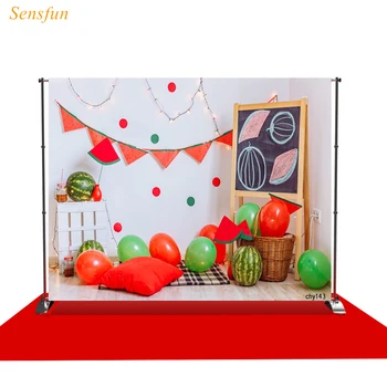 

LEVOO Photographic Backdrop Watermelons Balloons Blackboard Newborn Photography Background Studio Shoot Props Photocall