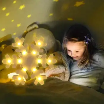 

LED Snowflake Light Night Lamp Christmas LED Light Festival Party Power Saving Led Night Lamp Kids Bedroom Decoration for Home