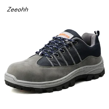 

Work Boots Construction Men Outdoor Steel Toe Cap Footwear High Quality Safety Shoe Plus Size Hiking Shoes Botas Tacticas Hombre