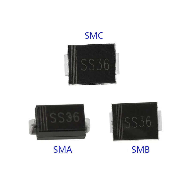 10 шт. SMD диод Шоттки SS12 SS14 SS16 SS18 SS22 SS24 SS26 SS28 SS32 SS34 SS36 SS38 SS52 SS54 SS56 SS110 SS210 SS310