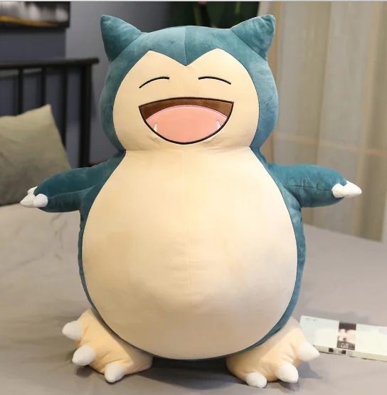 30-200cm Pokemon Snorlax plush pillow Big soft anime snorlax plush toy With Zipper Only Cover No Filling kids gift for Christmas