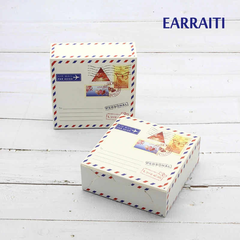 

50PCS New Paper Gift Box Wedding Birthday Party Favor Candy Sweet food Envelope Packaging Box For Things Packing Cardboard