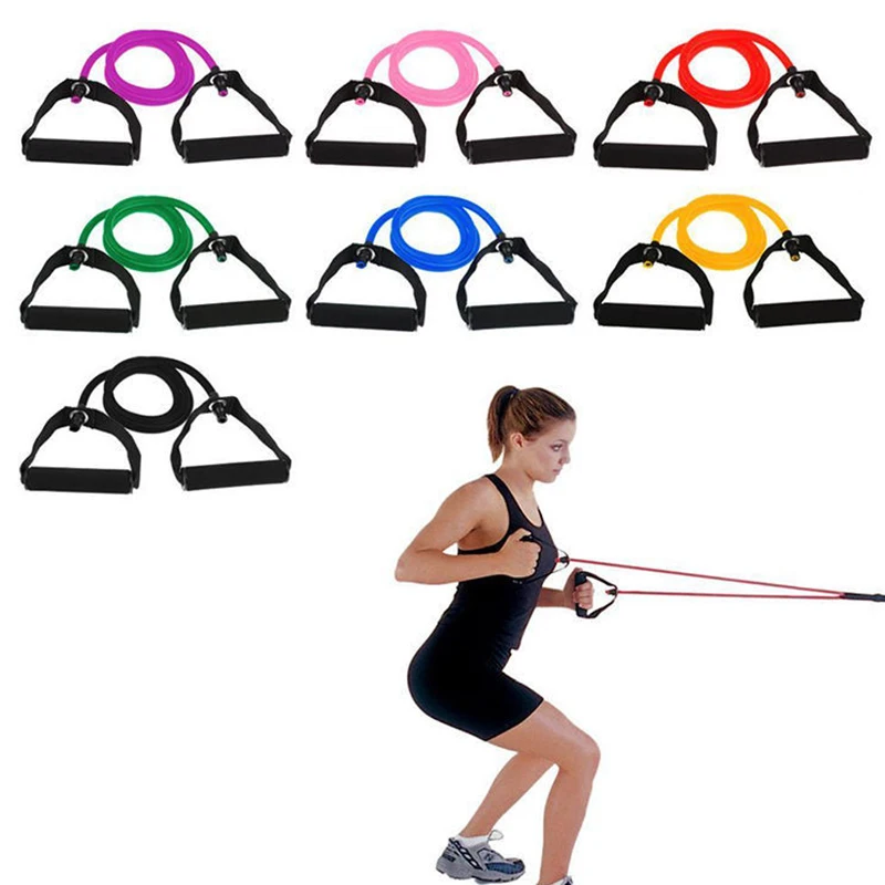 

Fitness belt resistance to sports elastic band 120cm yoga latex tube pull rope Crossfit workout Expander elastic Training