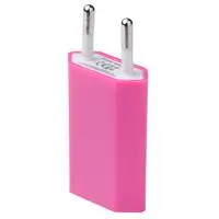 5 В/1 а портативное зарядное устройство USB, ЕС вилка для электрической розетки, вилки, дорожный адаптер для iPhone X 8 7 6 samsung iPad, быстрая зарядка - Цвет: Rose Pink