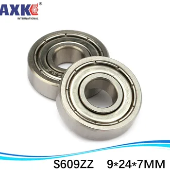 

500pcs/lot free shipping SUS440C environmental corrosion resistant stainless steel deep groove ball bearings S609ZZ 9*24*7 mm