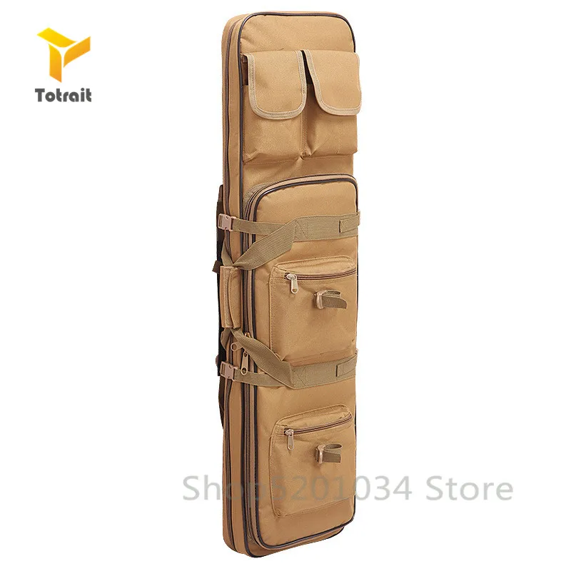 Tanie 85 100 120cm wysokiej gęstości Nylon torba myśliwska karabin torba Case dla snajpera kabura Airsoft fotografowania na zewnątrz przenośne torby wędkarskie