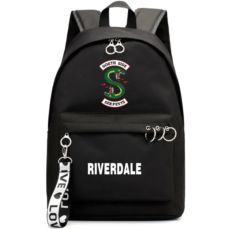 Южная сторона Serpents ривердейл серпентс змея школьный рюкзак черный плечо дорожная сумка для подростков Мужские Женские повседневные сумки для ноутбука - Цвет: Backpack 13