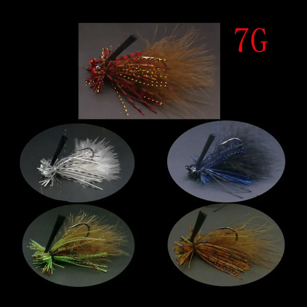 Mycena 5pcs/set 16G&18G&21G spinnerbait Chatter bait fishing lure chatterbait Fishing Kit Wobblers For Bass Fishing Tackle-4