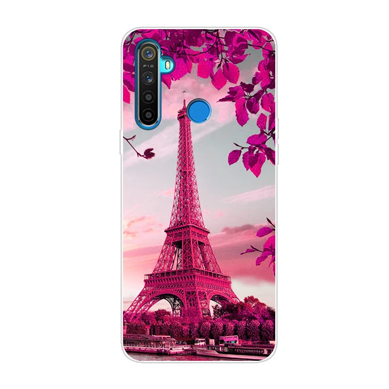 Силиконовый чехол для OPPO Realme 5 чехол милый Тигр мягкий ТПУ чехол для OPPO Realme Q задний Чехол Realme 5 Pro чехол для телефона s Capa
