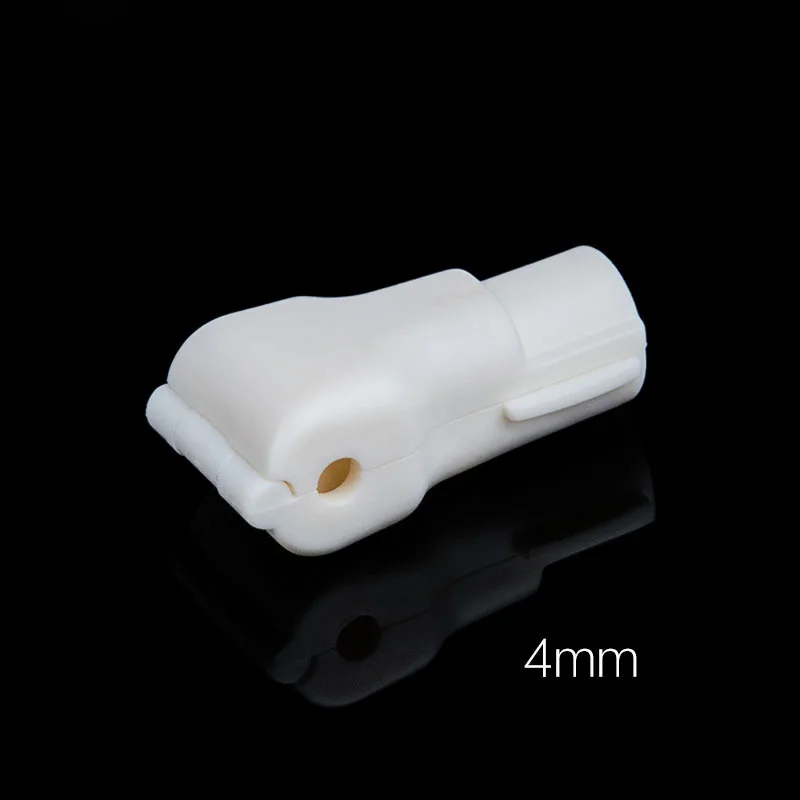 White Dia 4mm 50 шт. EAS защита от кражи Дисплей Крюк Стоп замок ловля Противоугонная евро бирка для розничного магазина с 1 шт. магнитный деташер блокировщик - Цвет: White Dia 4mm