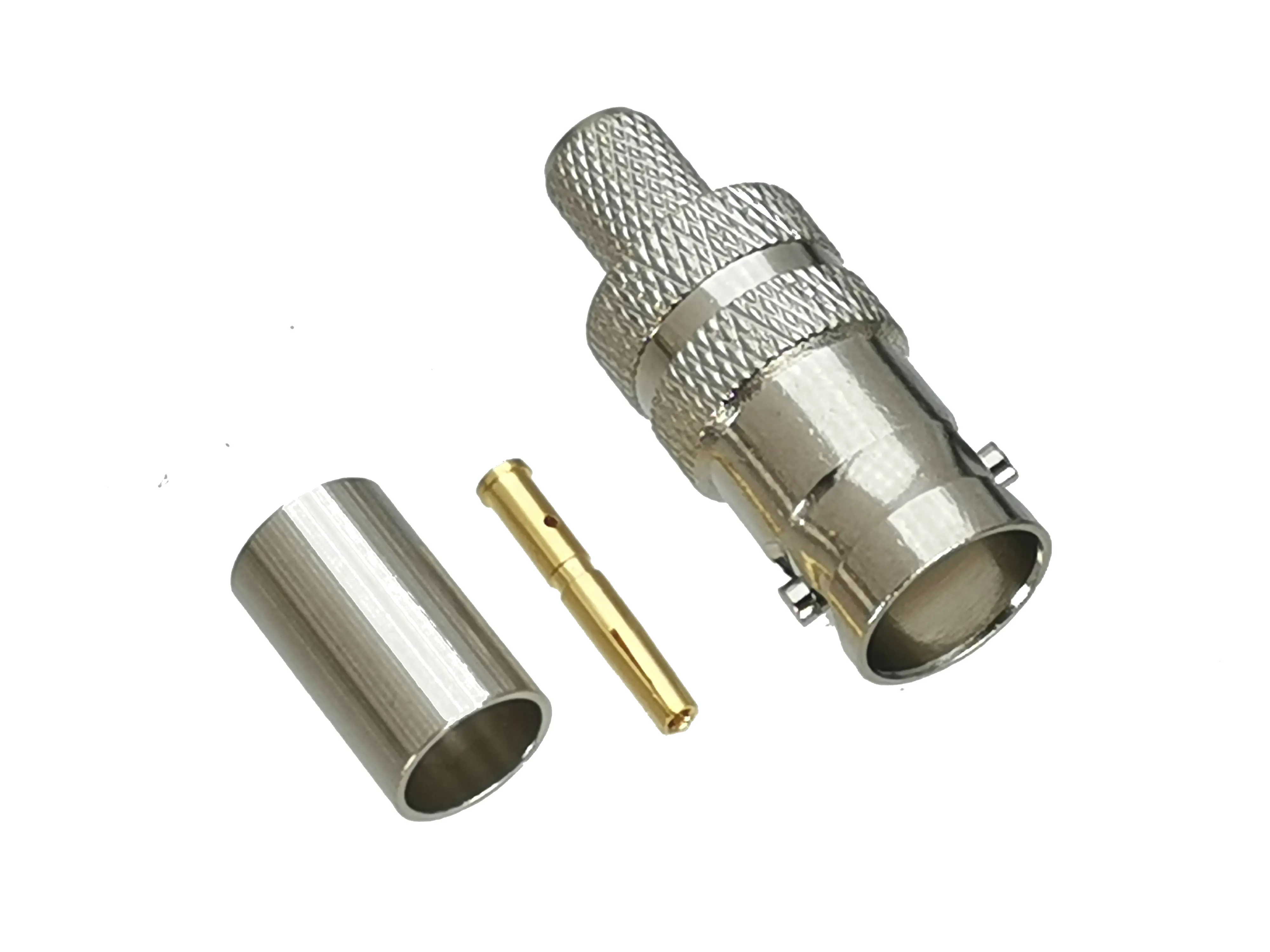 10 шт. разъем BNC Гнездовой обжим для кабеля RG8X RG-8X LMR240 50 Ом RF адаптер коаксиальный