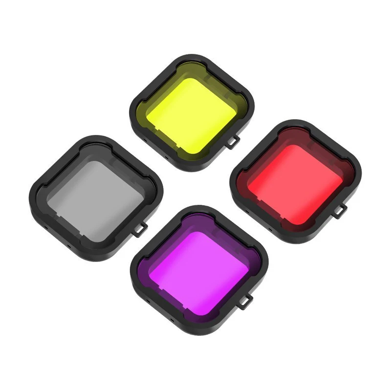

Waterproof Housing Case Lens Dive Filters for Xiaoyi 4K 4K+ Yi Lite Action Cam Red Magenta Gray Yellow Diving Filter Accessory