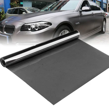 

Hot 1pc 30*180cm Light Black Car Headlight Tail Fog Light Vinyl Tint Wrap Film Sheet For Car Decoration