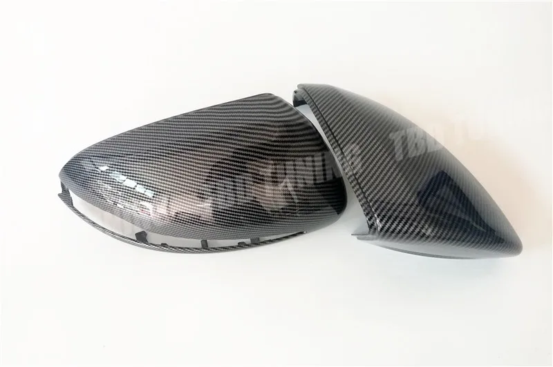 Carbon Fiber Look Mirror cover For Mercedes W205 W222 W213 W238 X205 For Benz C S GLC E Class AMG 1:1+ Only LHD