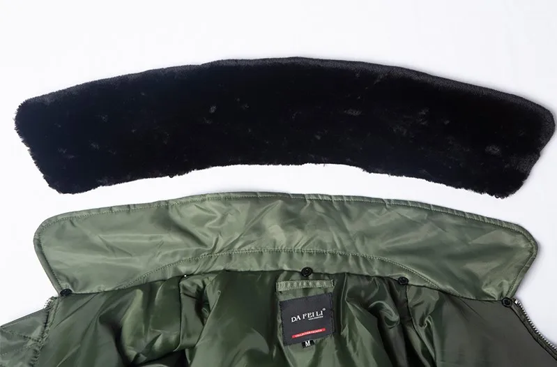 B15 fur collar winter thick nylon flight jacket WW2 men's bomber jackets 4
