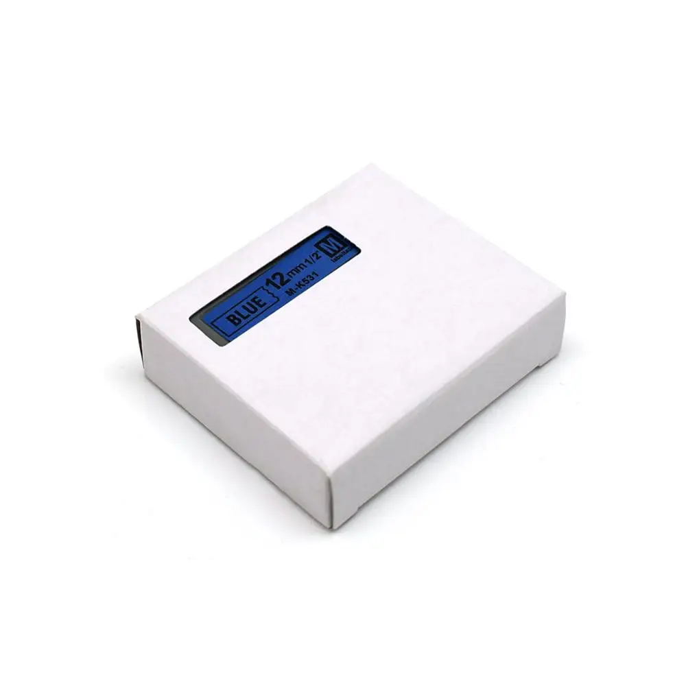 12mm MK-531 파란색 라벨 테이프 M-K531 MK531 MK 531 mk531 mk-531 호환 brother p-touch 라벨 프린터 PT-80 용 PT-70