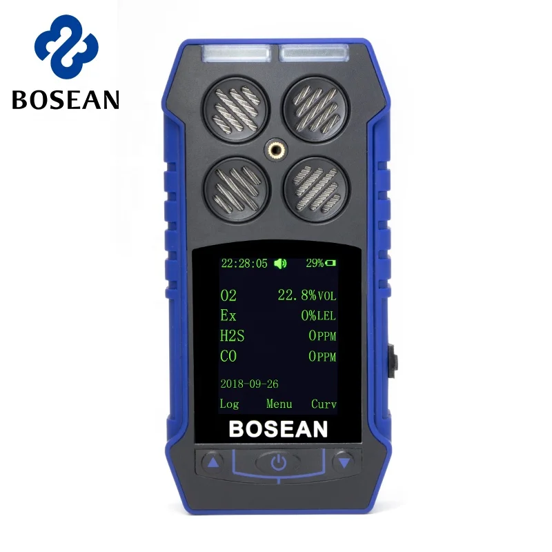 

2019 hot selling Bosean 4 in 1 gas alarm portable gas leak detector