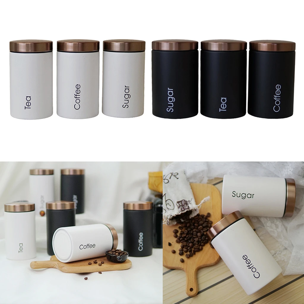 funny tea coffee sugar canisters