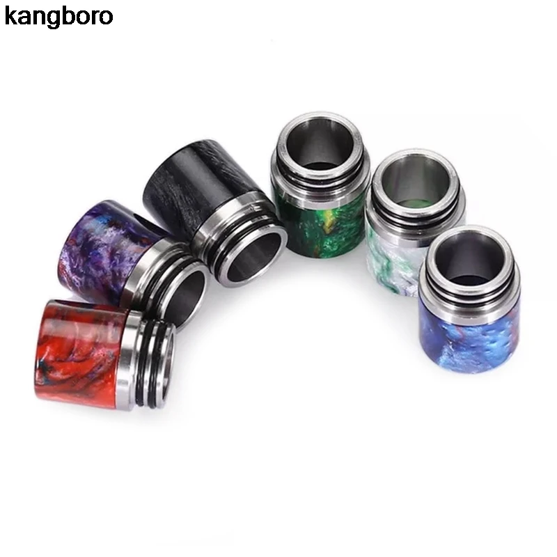 FATUBE-Soporte de cigarrillo para pantalla, punta de goteo de acero inoxidable, 810 resina, auténtico