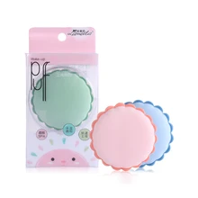 Простой в использовании нелатексный один круглый влажный и сухой спонж Макияж инструмент(3 цвета случайный