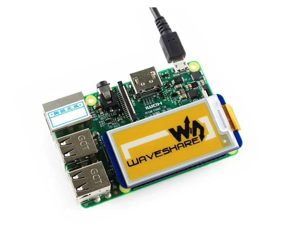Витрина E-Ink 2 13 дюйма для Raspberry Pi Zero/Zero W/Zero WH/2B/3B/3B + трехцветный дисплей Интерфейс