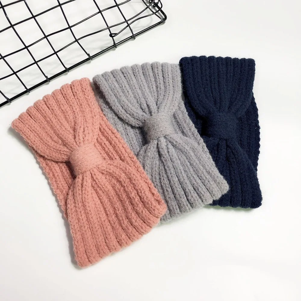 Winter Warm Headband for Women Woolen Knitting Headbands Wool Knitted Elastic Headband Headwear Girls Hair Band Hair Accessories head wrap for women