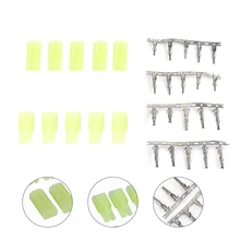 Soonhua 5 pares mini tamiya plug conector masculino fêmea verde mini tamiya plug unwired conectores airsoft rc nimh com pinos
