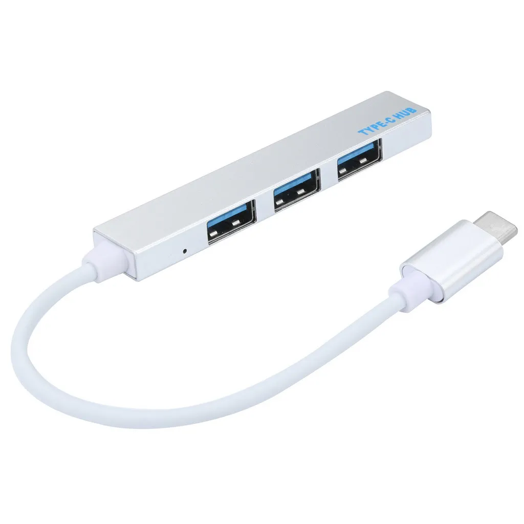 Ouhaobin USB C концентратор Зарядное устройство USB3.0 чип 4-Порты и разъёмы концентратор ультра-тонкий для компьютера USB ЗУ для мобильного телефона