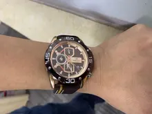 NAVIFORCE-reloj deportivo de lujo para hombre, cronógrafo de pulsera de cuero genuino militar, azul de marca, a la moda，hombre，relojes para hombre，relojes，rrelojes de cuarzo para hombre，relojes analógicos para hombre