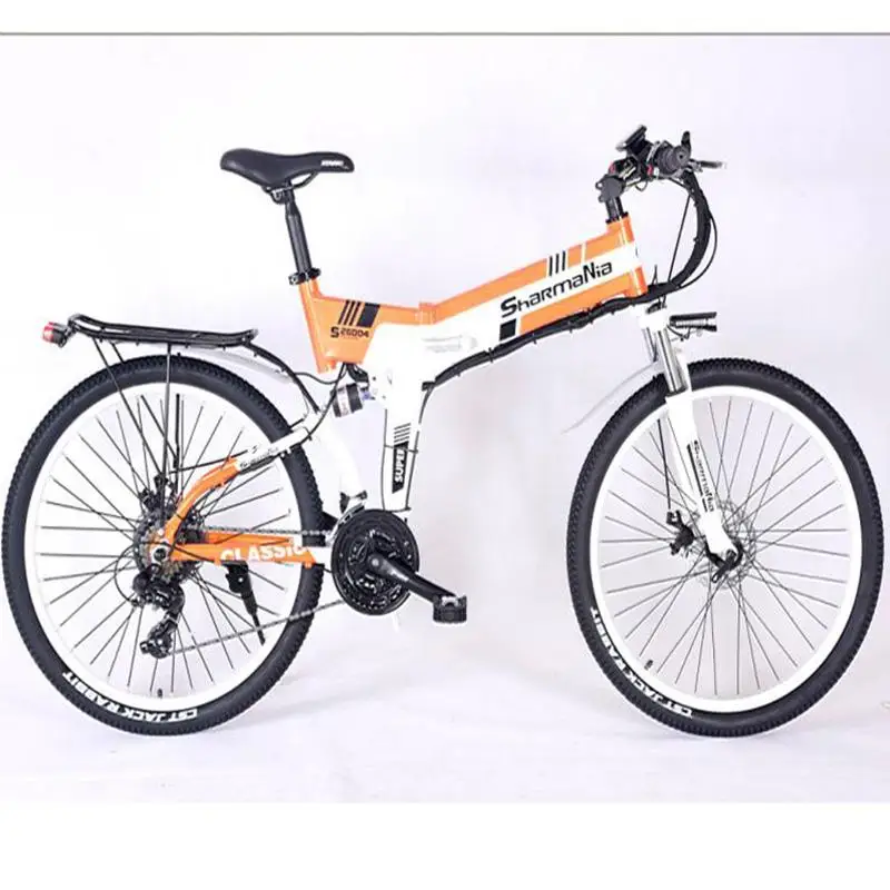 Foldable Electric Scooters E Bike Scooter 48V 350W 2 Wheels Electric Bicycles White/Yellow