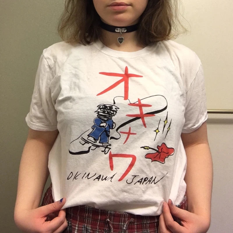 

Japanese Style Kill Bill Okinawa Graphic Tee 90s Fashion Quentin Tarantino Kawaii Cute Casual Funny Movies Unisex Women T-Shirt