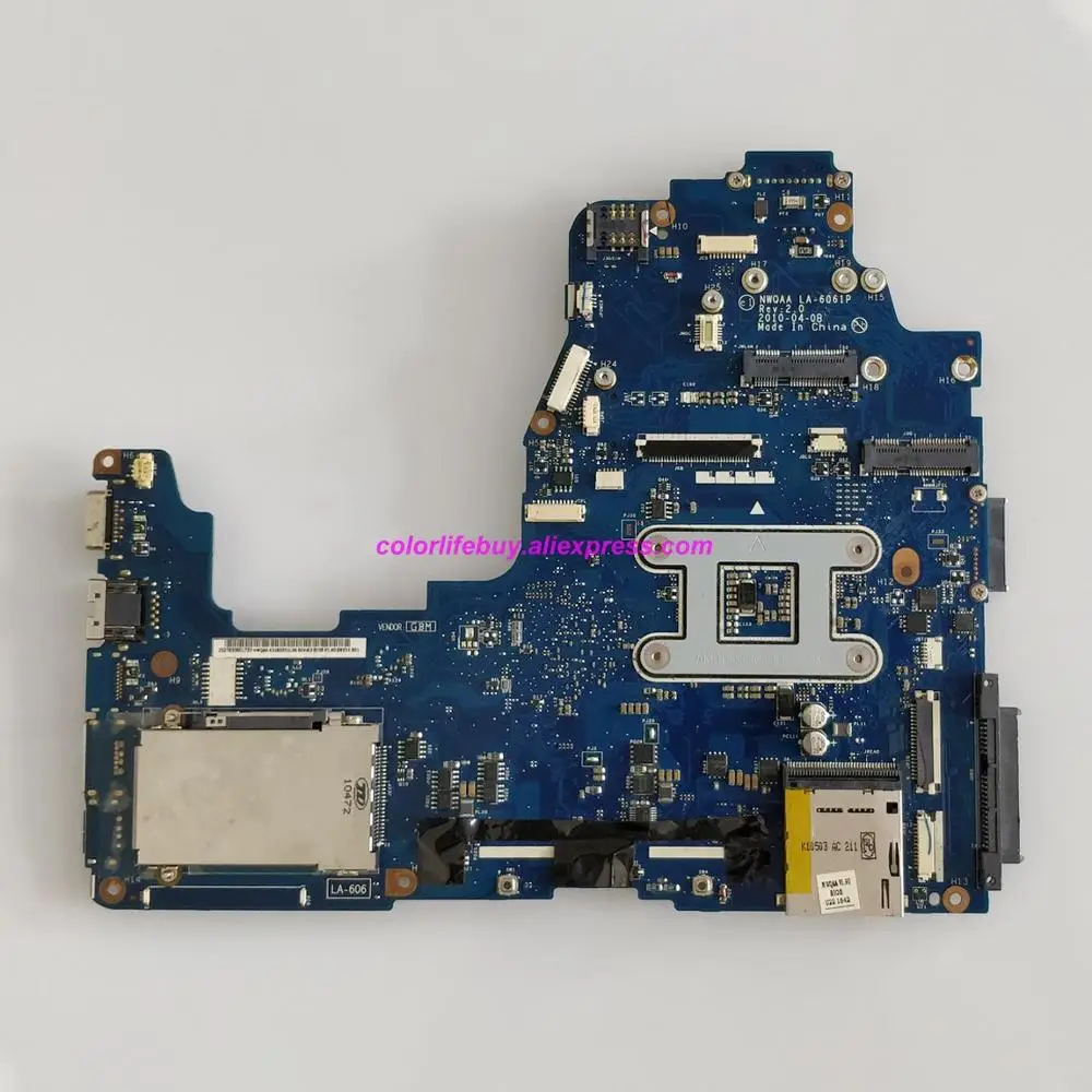 Genuine K000104270 NWQAA LA-6061P HM55 Laptop Motherboard for Toshiba Satellite A660 A665 Notebook PC