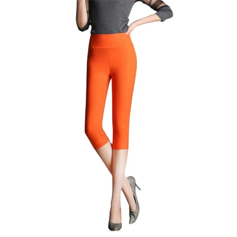 Woman Summer Plus Size Pencil Pants Calf-length Trousers Leggings Capris Thin Pantalones Cortos Breathable Oversize Pantalon | Женская