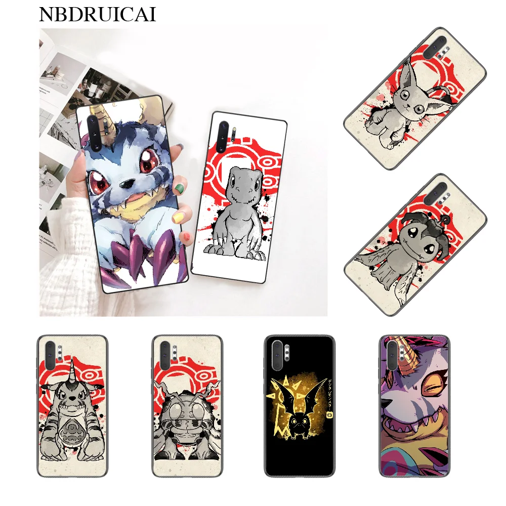 NBDRUICAI Digimon DIY Печать чехол для телефона оболочка Samsung Note 3 4 5 7 8 9 10 pro M10 20 30 | Мобильные