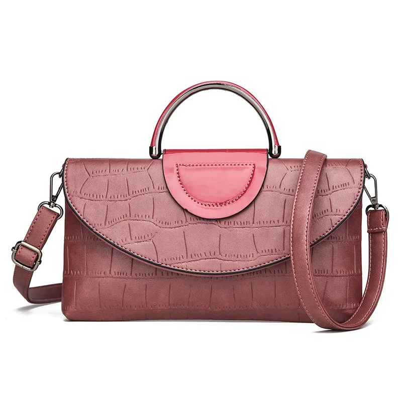 

2018 New Style Fashion Crocodile Pattern Shoulder Oblique Handbag Europe And America WOMEN'S Bag Cool Bag