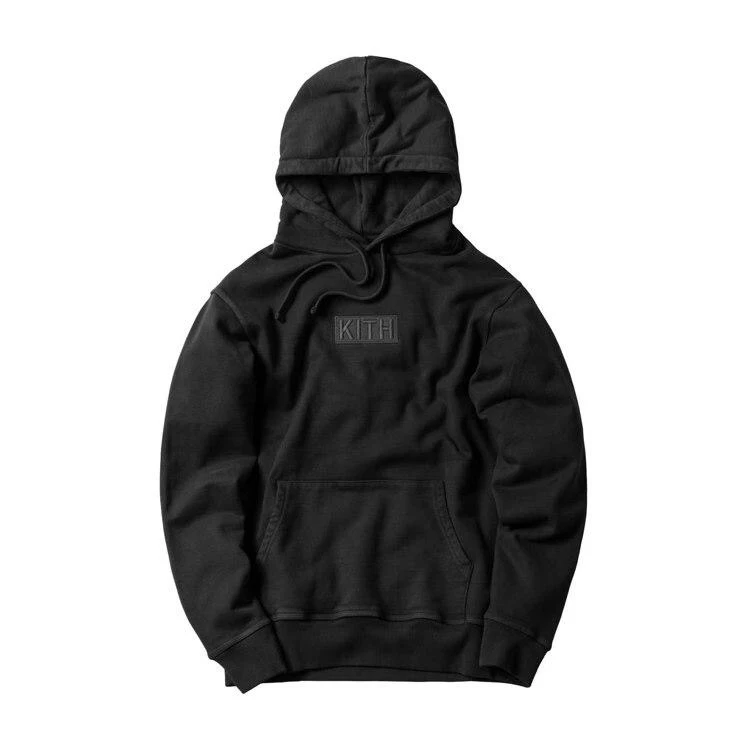 black 19SS Kith толстовка с вышивкой логотипа Kith Weatshirts Мужская и женская уличная одежда Kanye West пуловер Kith в стиле хип-хоп Мужская Толстовка harajuku - Цвет: black