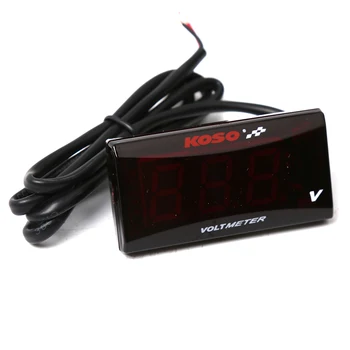 

KOSO Super Slim Style 150V Voltmeter Gauge Meter for Yamaha Nmax155 Smax155 Tmax500 Tmax530 Xmax250 Xmax300