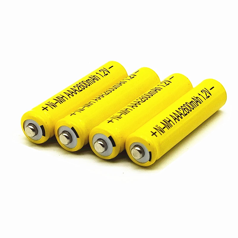 12 шт./лот 1,2 V желтый 2600mAh NiMh AAA аккумулятор ni-mh AAA батареи Battria