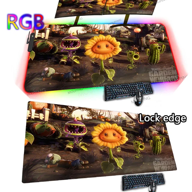 Desk Mat 1200x600 Plants Vs Zombies Mouse Pad 100x50 Carpet Mouse Computer Extra Large Gaming Mat Huge Rug Rgb Led Backlit Anime 10