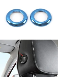 Bouton de réglage de l'appui tête, housse de garniture, cadre de décoration chromé, accessoires pour Skoda Karoq 2018 2019 2020 