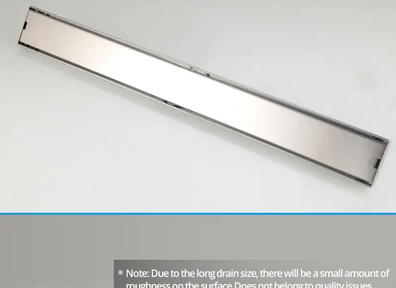 DCAN Stainless Steel Linear Channel Shower Floor Drain Gate 60cm 80cm 100cm 120cm SUS304 Deodorization Type Long Floor Drain (24)