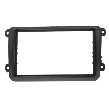 

Double Din Car Fascias For Touran Caddy Seat Skoda Leon Fabia Octavia Stereo Radio Dash Kit Frame Panel Adapter(178x102Mm)