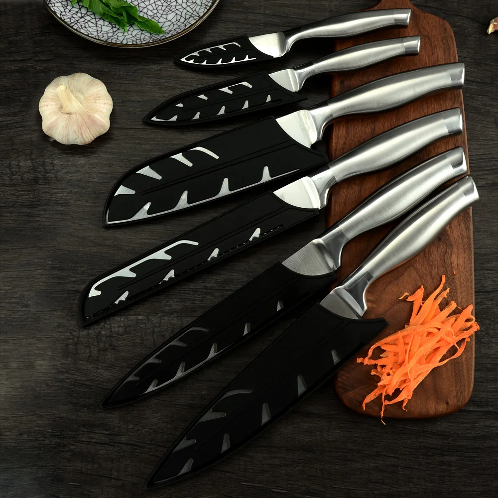 Набор кухонных ножей из нержавеющей стали для шеф-повара, очень острое лезвие, кухонные ножи высшего качества, кухонные принадлежности, инструменты для приготовления пищи
