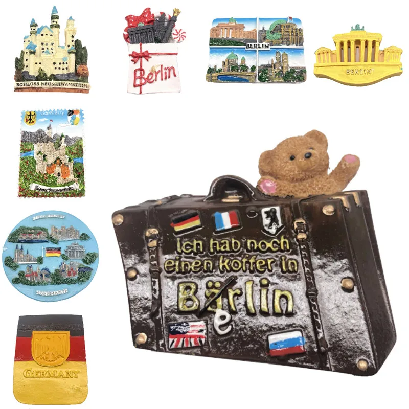 

Lychee Germany Scenic Fridge Magnet World's Famous Landscape Magnets Souvenir Modern Home Kitchen Decor