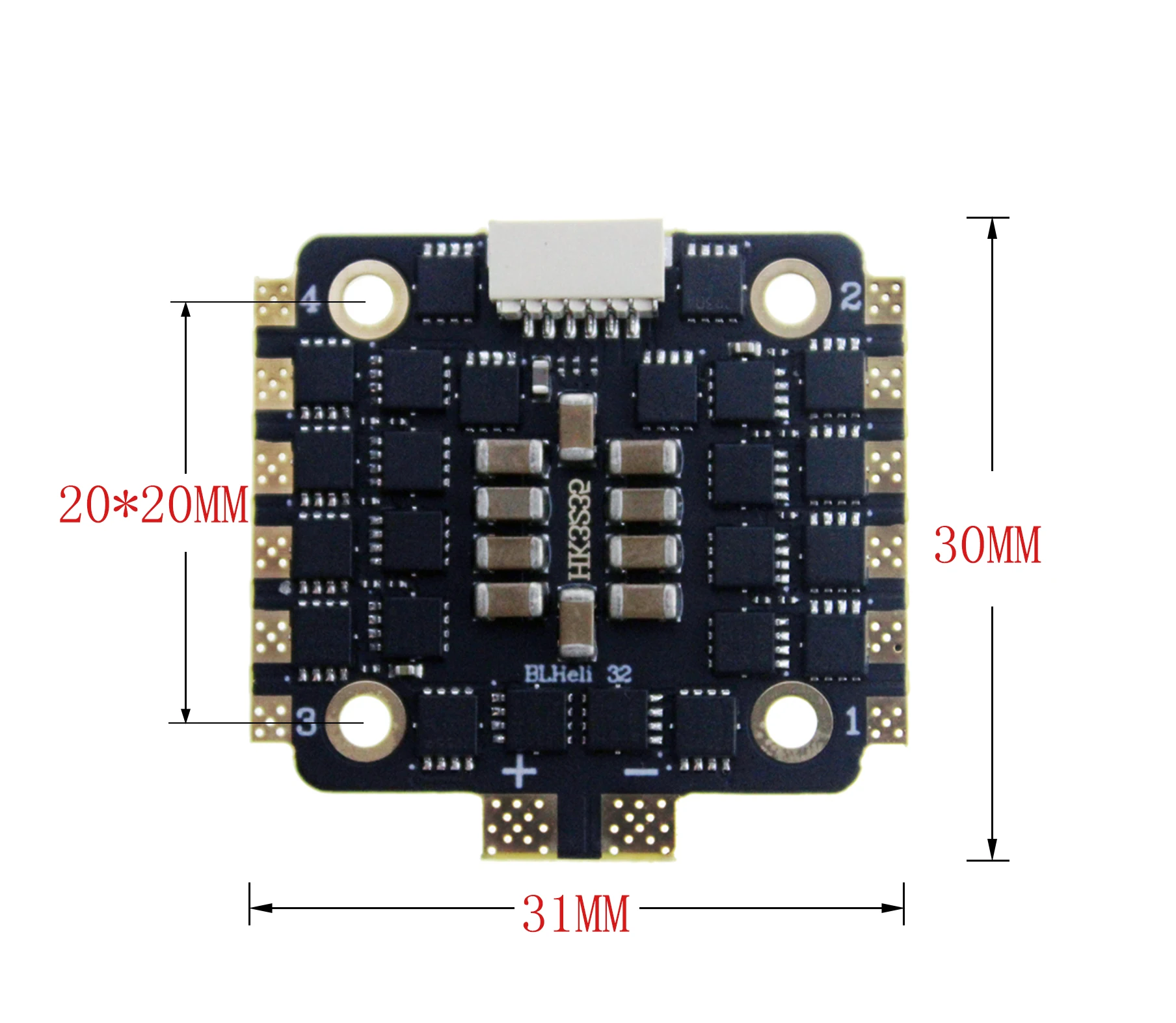 HAKRC 35A BLheli_32 2-5S 4в1 бесщеточный ESC поддержка DShot1200 для радиоуправляемой камеры Дрон FPV Racing