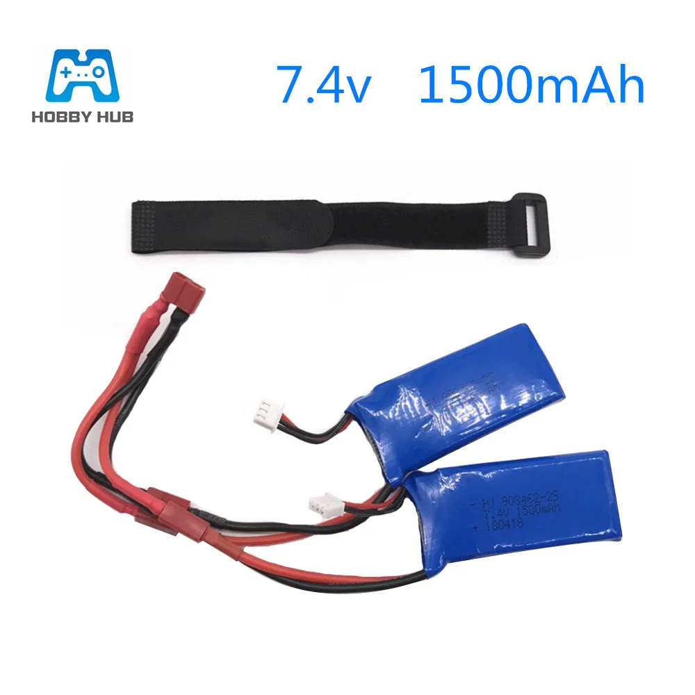 Хобби концентратор обновление до 3000 мАч(2*1500 мАч) Rc Lipo батарея 2S 7,4 V 1500 mAh 25C для Wltoys 12428 12423 1:12 RC автомобиль 9125 запчасти