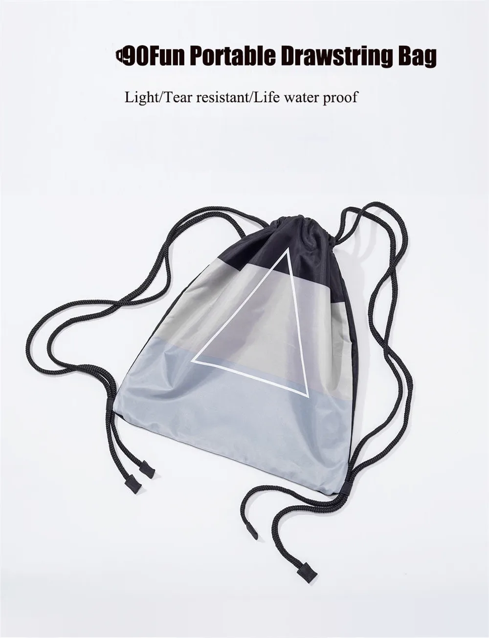 Update Youpin 90 points Drawstring Bag Waterproof Pulling Rope Fashion Travel Softback Lightweight 5L Capacity for Man Women (2)