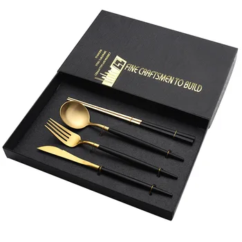 

4PC Cutlery Set Stainless Steel Dinnerware Stainless Steel Spoon Set Fork Spoon Knife Steel Cutlery Dinnerware Set
