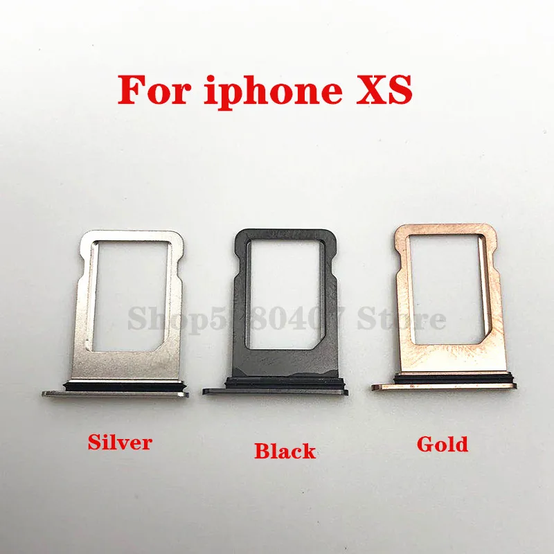 

100% Original TF SIM Card Tray For Apple iphone XS TF Card Holder Tray Reader Cover Replacement Parts