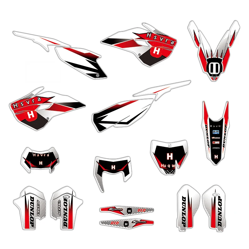 

Motorcycle Sticker Decal Kit for Husqvarna 125 250 300 350 450 501 TE FE 2014-2016 TC FC 2014-2015